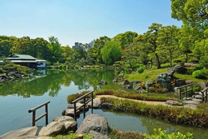 Kiyosumi Teien, the neighborhood's traditional Japanese landscape garden.