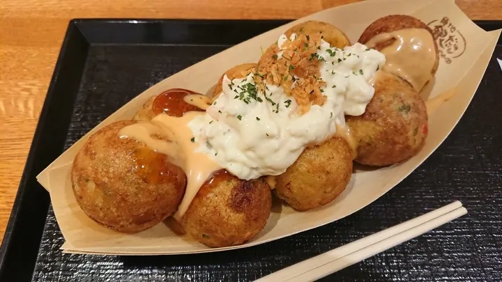 Ebi-zo takoyaki from Tsukiji Gindaco.