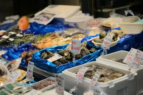 Kuromon Market's covered arcade, "Osaka's Kitchen."