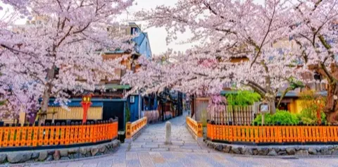 Tatsumi Bridge in the Gion Shirakawa area.