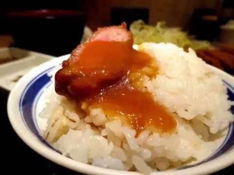 Gyukatsu curry, another menu option.