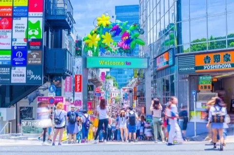 Takeshita Street, Harajuku's pedestrian fashion street.