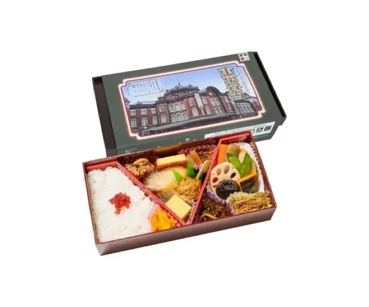 A Tokyo Bento from Ekibenya Matsuri, a popular ekiben pick before boarding.