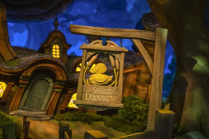Rapunzel's Lantern Festival in Fantasy Springs, the lantern scene from Tangled — the ride the itinerary recommends grabbing a Lightning Lane pass for.